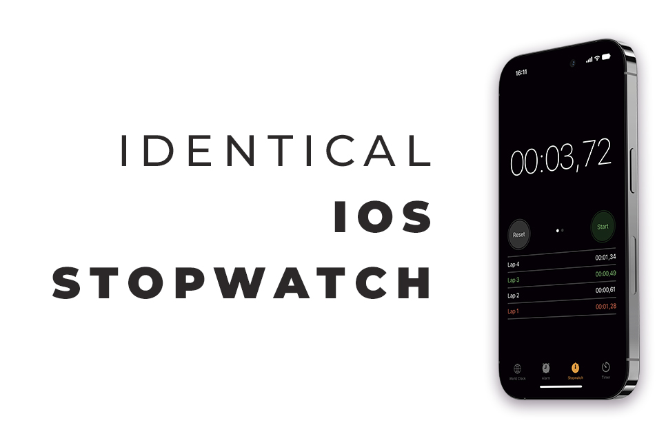 Identical iPhone Stopwatch